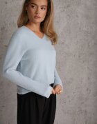 j&x Pulover din lână în stil minimalist Joslina Albastru