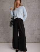j&x Pulover din lână în stil minimalist Joslina Albastru