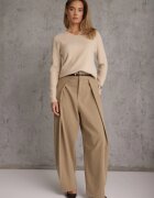 j&x Pulover din lână în stil minimalist Joslina Bej