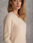 j&x Pulover din lână în stil minimalist Joslina Bej