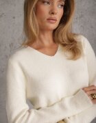 j&x Pulover din lână în stil minimalist Joslina Bej deschis