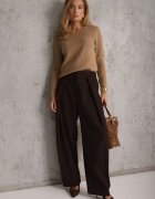 j&x Pulover din lână în stil minimalist Joslina Bej închis