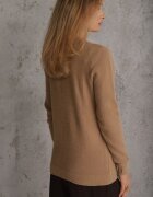 j&x Pulover din lână în stil minimalist Joslina Bej închis