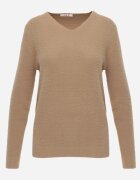 j&x Pulover din lână în stil minimalist Joslina Bej închis