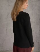 j&x Pulover din lână în stil minimalist Joslina Negru