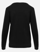 j&x Pulover din lână în stil minimalist Joslina Negru