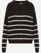 j&x Pulover din lână oversize de iarnă cu dungi orizontale Ulianna Maro