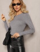 j&x Pulover Gri Clasic cu Mânecă Lungă Kidistia
