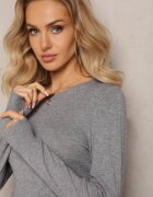 j&x Pulover Gri Clasic cu Mânecă Lungă Kidistia