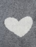 j&x Pulover Jailine cu lână și inimioare Gri