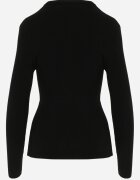 j&x Pulover Negru cu Decolteu Rotund Reiat Yuve