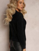 j&x Pulover Negru de Lână Elisabema