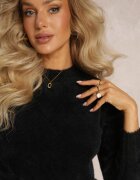 j&x Pulover Negru de Lână Elisabema
