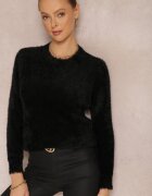 j&x Pulover Negru de lână Zashumi