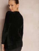 j&x Pulover Negru de lână Zashumi