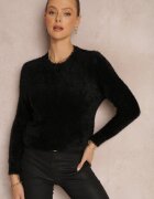 j&x Pulover Negru de lână Zashumi