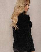 j&x Pulover Negru Din lână cu Alpacă Paffo
