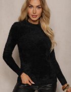 j&x Pulover Negru Din lână cu Alpacă Paffo