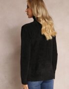 j&x Pulover Negru Din lână Lung Lezura