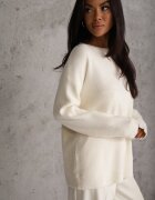j&x Pulover oversize din bumbac și lână Basic Oseani Bej deschis