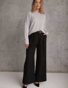 j&x Pulover oversize din bumbac și lână Basic Oseani Gri
