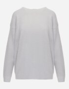 j&x Pulover oversize din bumbac și lână Basic Oseani Gri