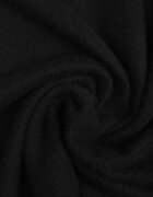 j&x Pulover oversize din bumbac și lână Basic Oseani Negru