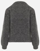 j&x Pulover oversize din lână cu decolteu în V Nleora Gri închis