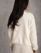 j&x Pulover oversized din bumbac Nintell Bej deschis