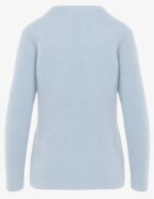 j&x Pulover simplu Casual din tricot cu lână cu structură pufoasă Divara Albastru