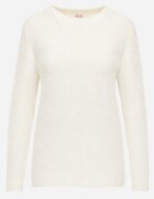 j&x Pulover simplu Casual din tricot cu lână cu structură pufoasă Divara Bej deschis