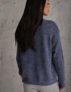 j&x Pulover simplu cu lână în stil Basic Tutia Bleumarin