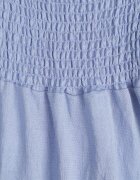 j&x Rochie Albastru deschis din Viscoză cu croială evazată cu mâneci bufante Rosena