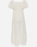j&x Rochie Bej deschis din Viscoză cu Croi Evazat cu Mâneci Bufante Rosena