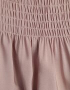 j&x Rochie Bej din Viscoză Stil Spaniol Decorată cu Volane Jenalena