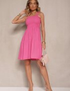 j&x Rochie Fucsia Din viscoză cu croi evazat cu bretele Mirwena