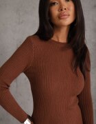 j&x Rochie Maro Reiată din Tricot cu Bumbac mulată Tesoria