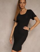 j&x Rochie Neagră Basică cu Bumbac Lumaselle