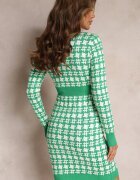 j&x Rochie Pulover Verde Mulată Lyoneme
