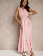 j&x Rochie Roz Evazată Tip plic Cu elastic în talie Filadira