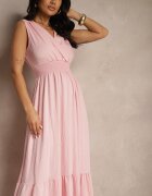 j&x Rochie Roz Evazată Tip plic Cu elastic în talie Filadira
