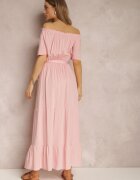 j&x Rochie Roz pal din Viscoză Phoebiolea