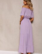 j&x Rochie Violetă din Vâscoză Phoebiolea