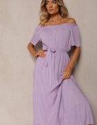j&x Rochie Violetă din Vâscoză Phoebiolea