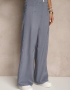j&x Set Albastru Top decorat cu nasturi și Pantaloni largi Liracelle