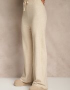 j&x Set Bej deschis din tricot cu lână Cardigan lung Vestă și Pantaloni Netivia
