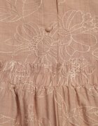j&x Set de vară din viscoză cu broderie cămașă fără mâneci și scurt Naseshi Maro