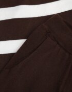 j&x Set din tricot cu bumbac pulover în dungi cu nasturi decorativi și pantaloni Yatis Maro
