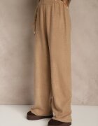 j&x Set Oversize Bej închis din tricot cu lână Pulover și Pantaloni largi Alenria