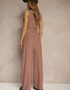 j&x Set reiat maro Top ajustat și Pantaloni largi Miraselia